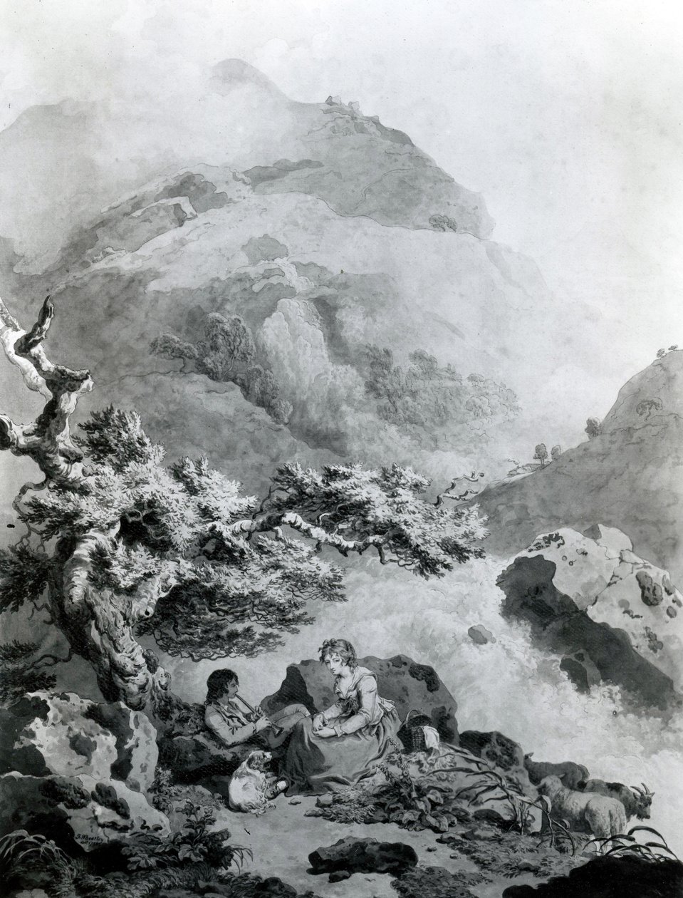 Illustration til Jean-Jacques Rousseaus 