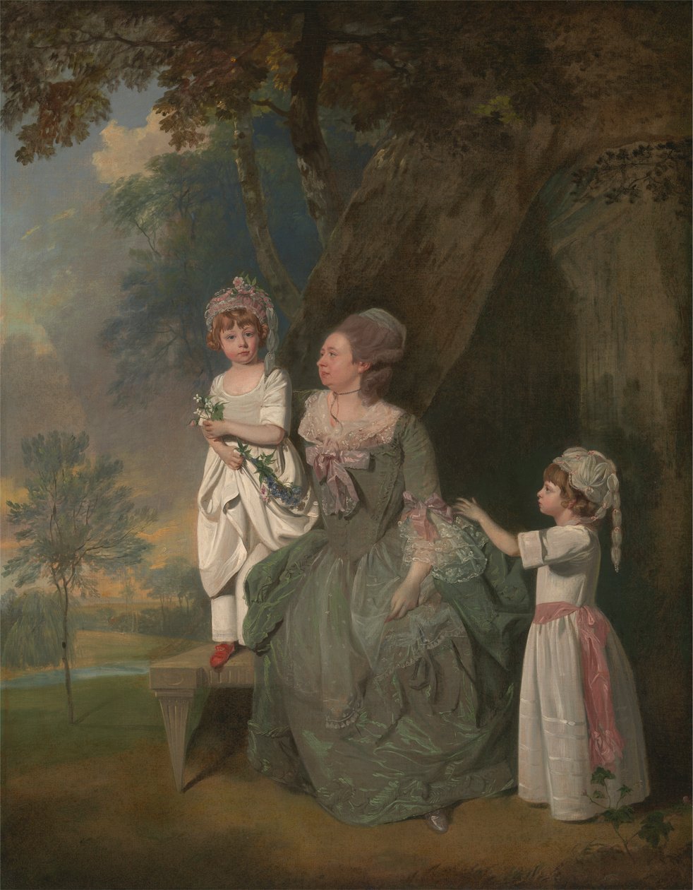 Mrs. Barclay og hendes børn af Francis Wheatley