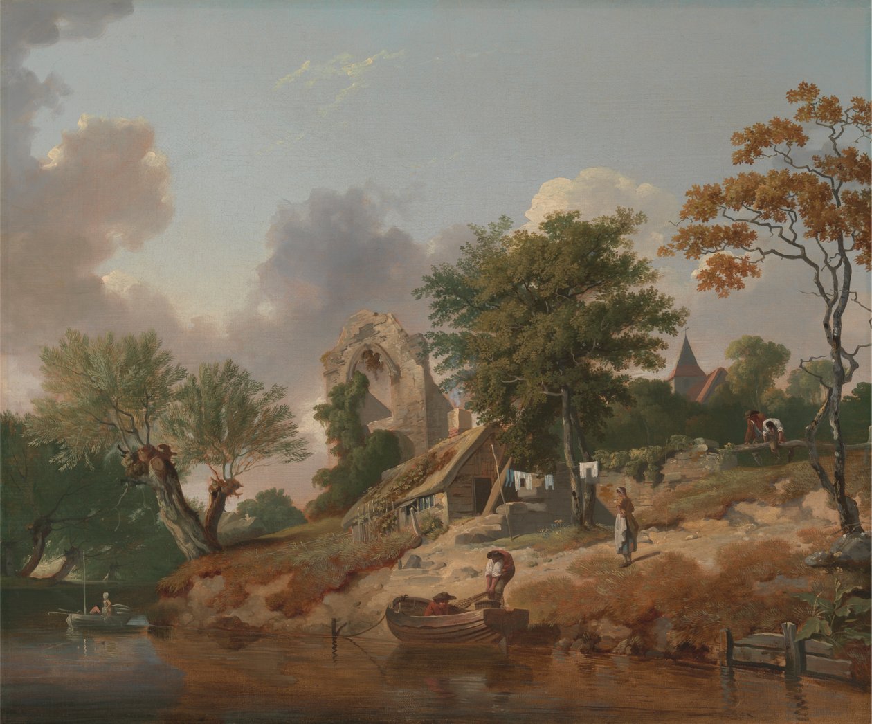 Udsigt på Medway af Francis Wheatley