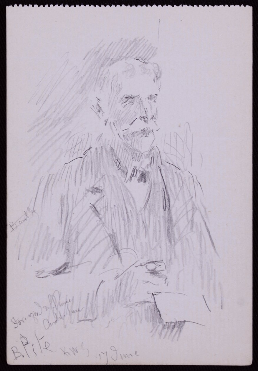 Portræt af en Beresford Pit af Francis Wilfred Lawson