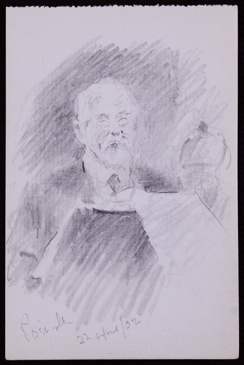 Portræt af Alfred Powell af Francis Wilfred Lawson