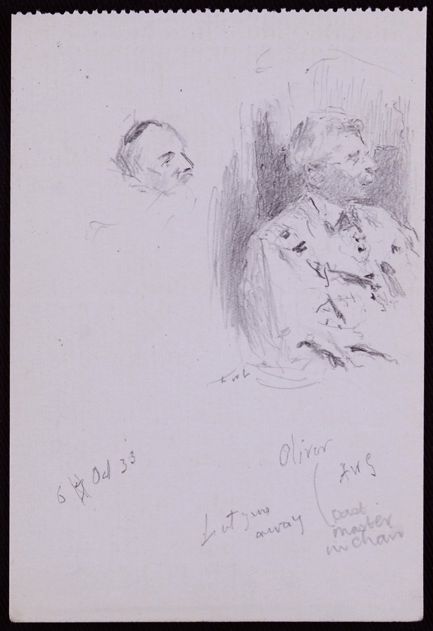 Portræt af Basil Oliver af Francis Wilfred Lawson