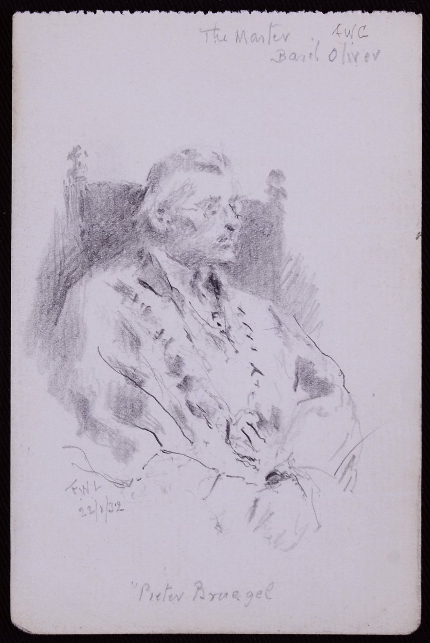 Portræt af Basil Oliver af Francis Wilfred Lawson