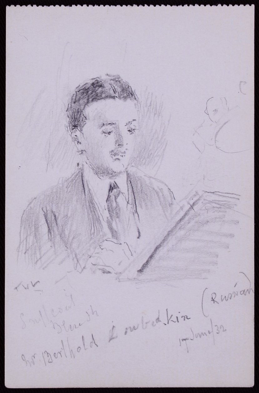Portræt af Berthold Lubetkin af Francis Wilfred Lawson