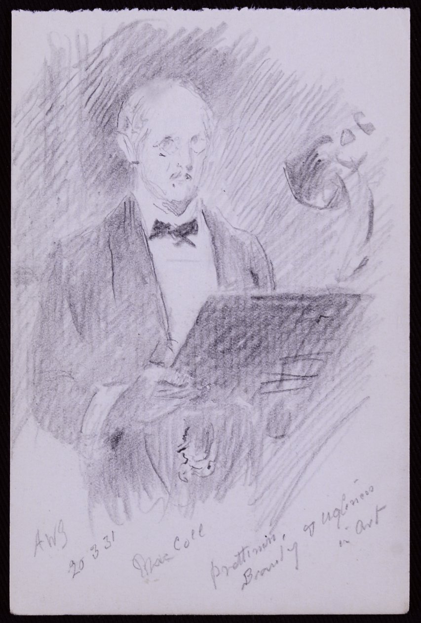 Portræt af DS MacColl af Francis Wilfred Lawson