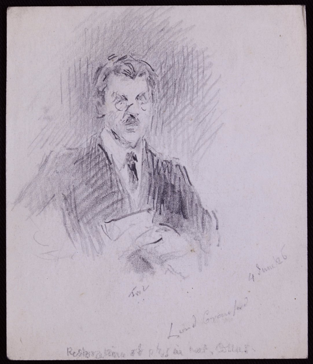 Portræt af jarl af Crawford og Balcarres af Francis Wilfred Lawson