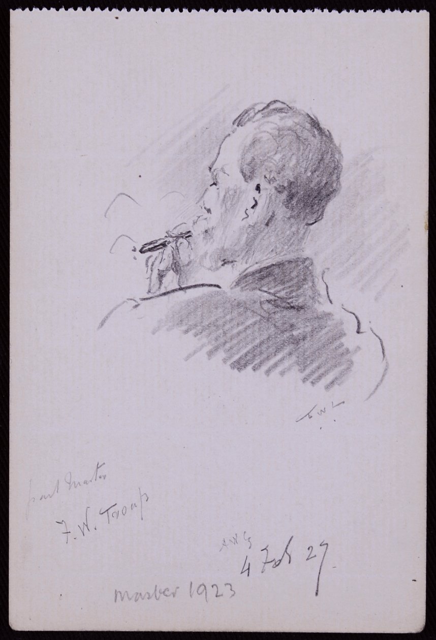 Portræt af Francis Troup af Francis Wilfred Lawson