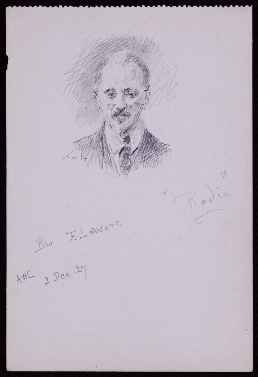 Portræt af Frederick Lessore af Francis Wilfred Lawson