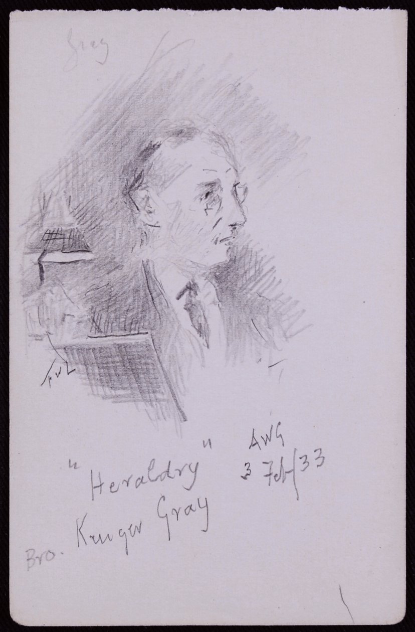 Portræt af George Kruger Gray af Francis Wilfred Lawson