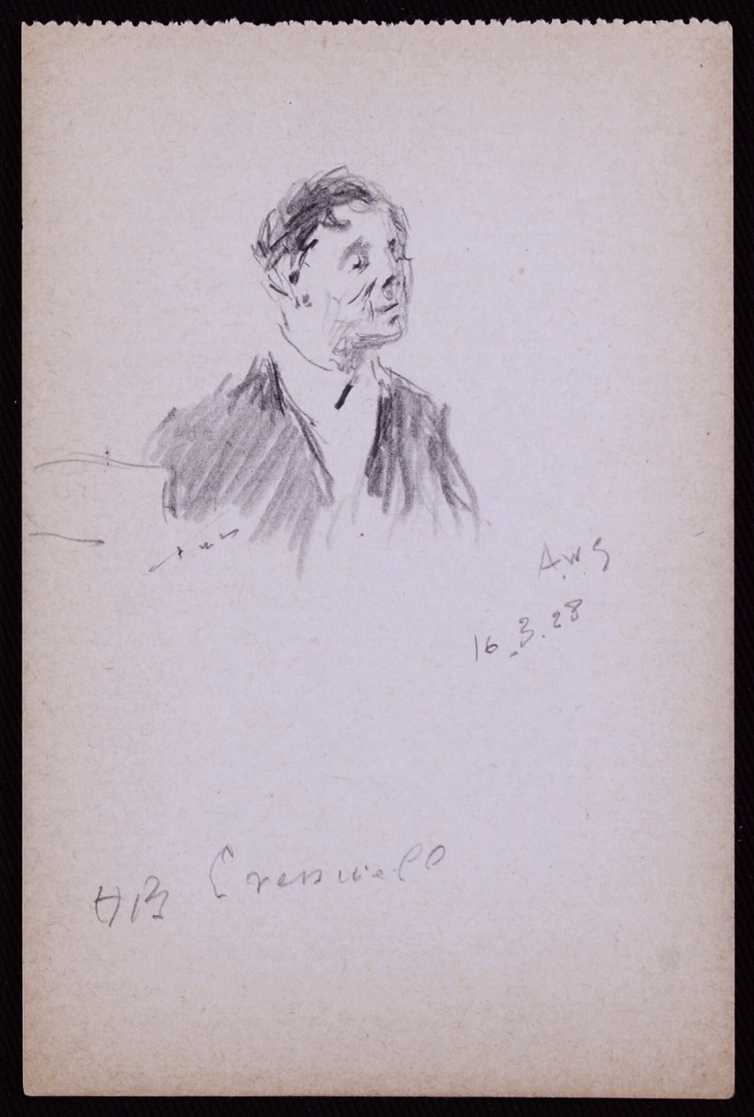Portræt af HB Cresswell af Francis Wilfred Lawson