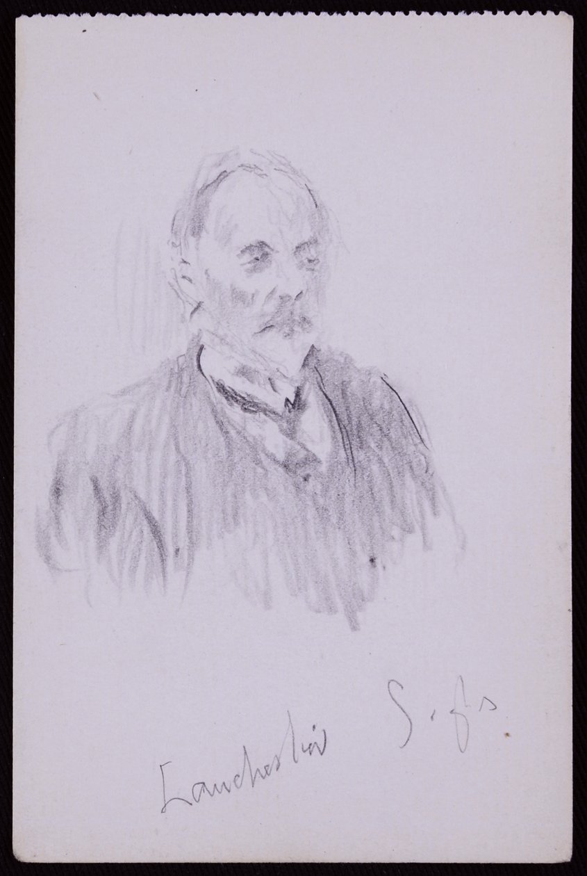 Portræt af HV Lanchester af Francis Wilfred Lawson