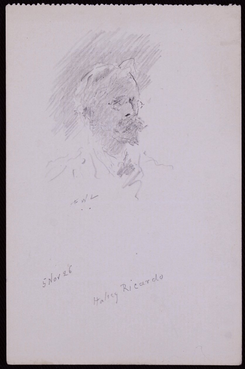 Portræt af Halsey Ricardo af Francis Wilfred Lawson