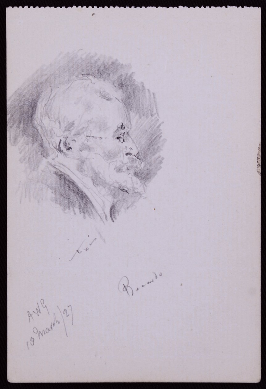 Portræt af Halsey Ricardo af Francis Wilfred Lawson