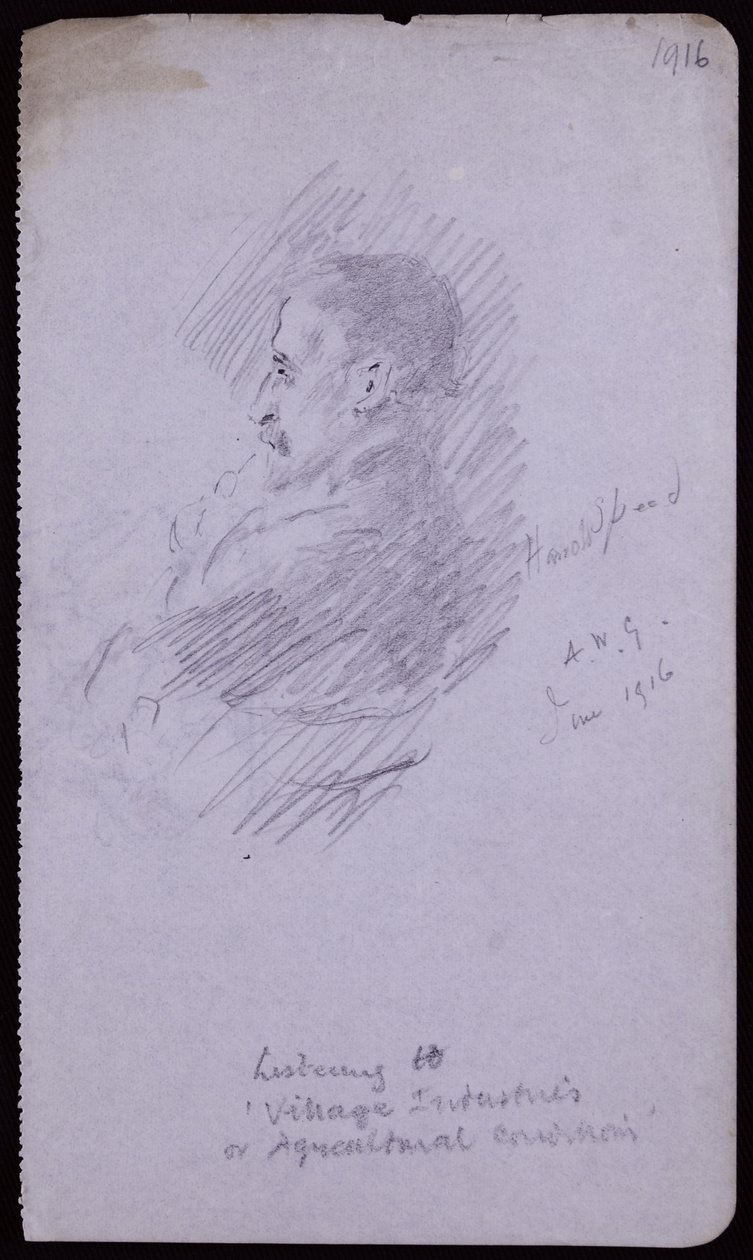 Portræt af Harold Speed af Francis Wilfred Lawson