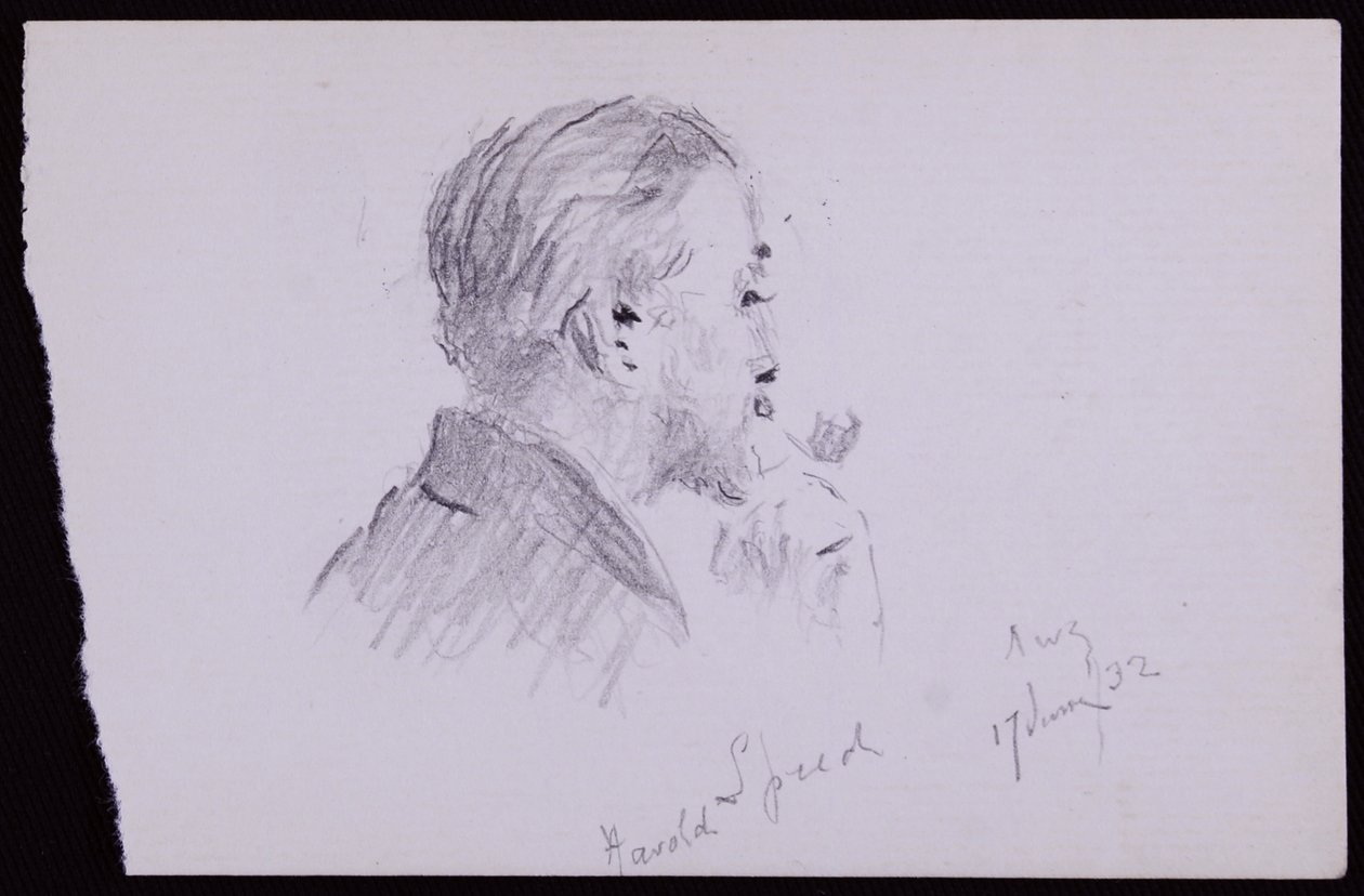 Portræt af Harold Speed af Francis Wilfred Lawson