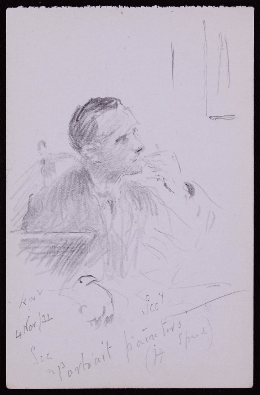 Portræt af Harold Speed af Francis Wilfred Lawson