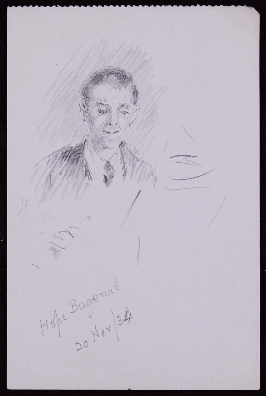 Portræt af Hope Bagenal af Francis Wilfred Lawson