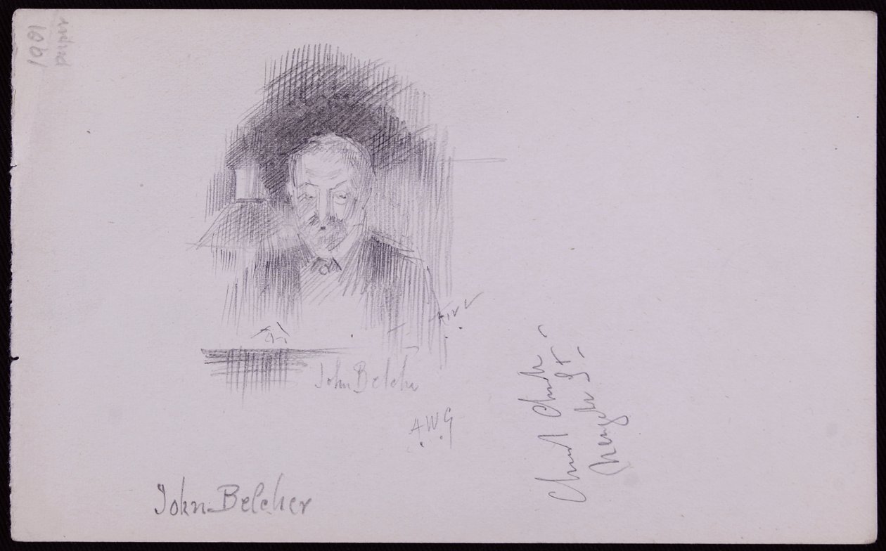 Portræt af John Belcher af Francis Wilfred Lawson
