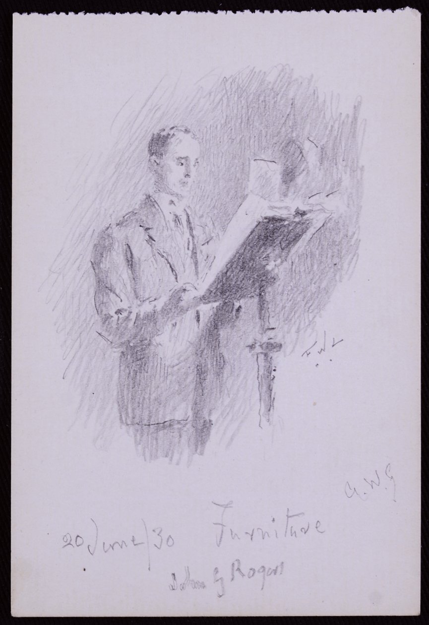Portræt af John G Rogers af Francis Wilfred Lawson