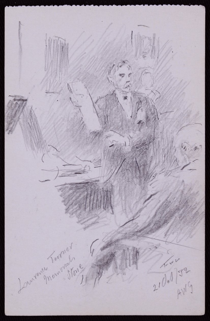 Portræt af Laurence Turner af Francis Wilfred Lawson
