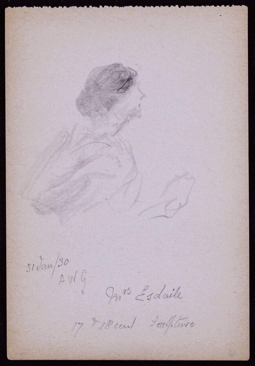 Portræt af fru Arundel Esdaile af Francis Wilfred Lawson