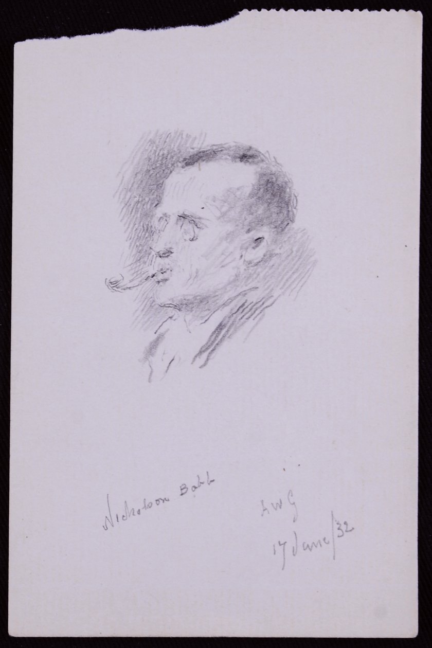 Portræt af S Nicholson Babb af Francis Wilfred Lawson