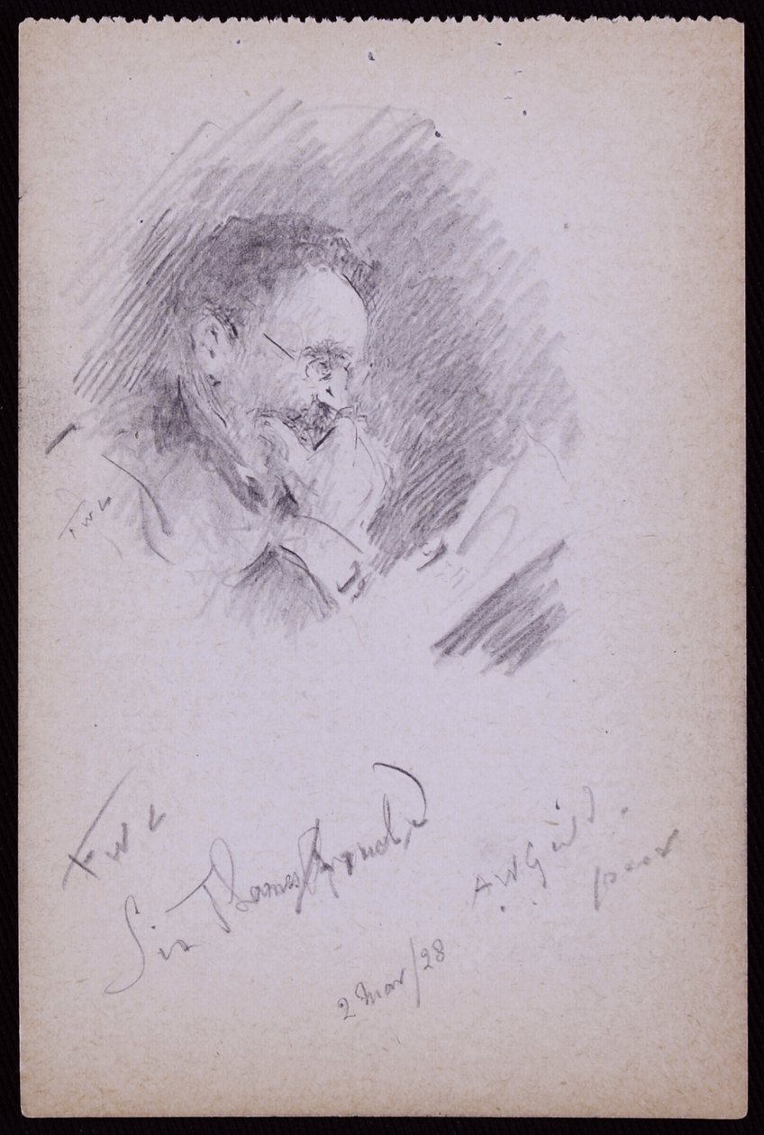 Portræt af Sir Thomas Arnold af Francis Wilfred Lawson
