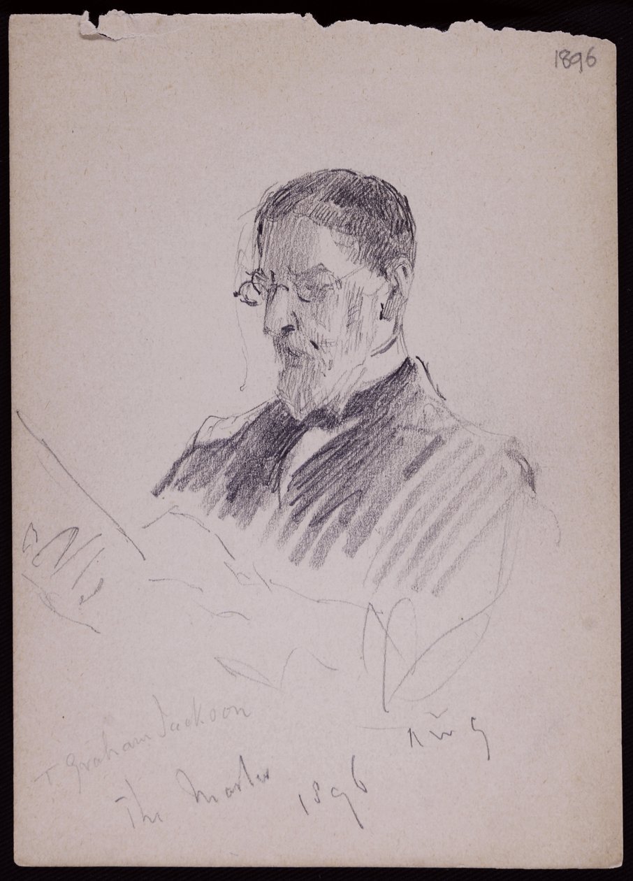 Portræt af TG Jackson af Francis Wilfred Lawson