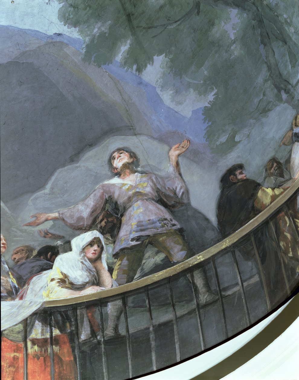 Et ekstatisk vidne, detalje fra Miracle of St. Anthony of Padua, fra kupolen, 1798 af Francisco de Goya