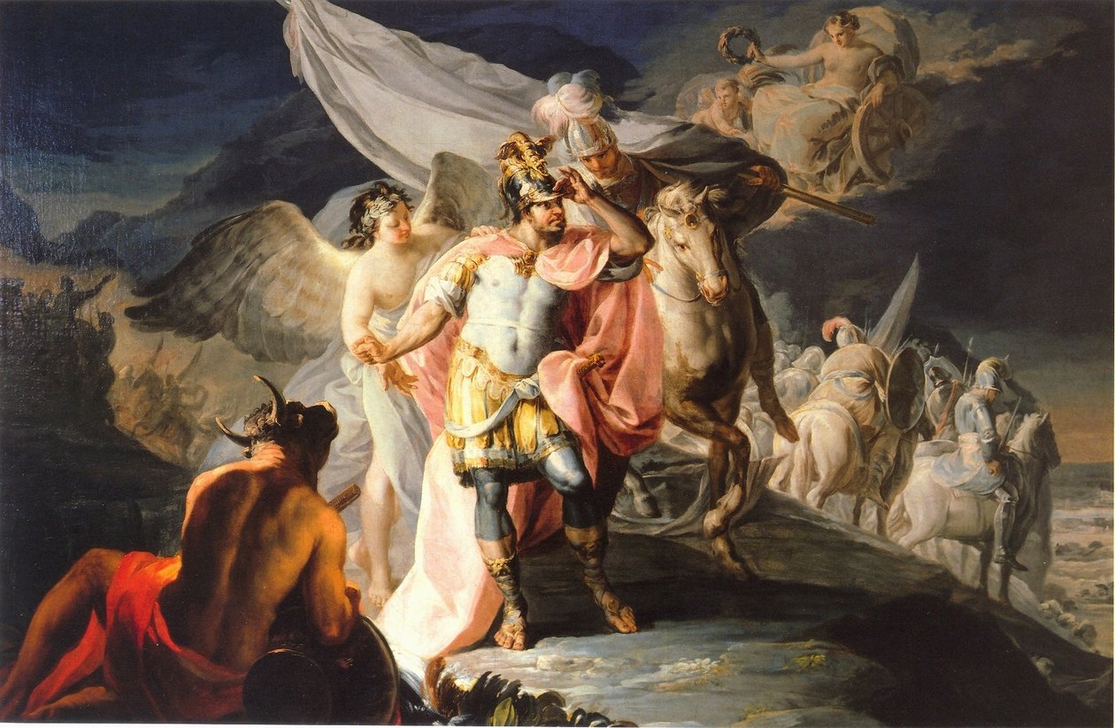 Hannibal sejrrige ser Italien fra Alperne for første gang af Francisco de Goya