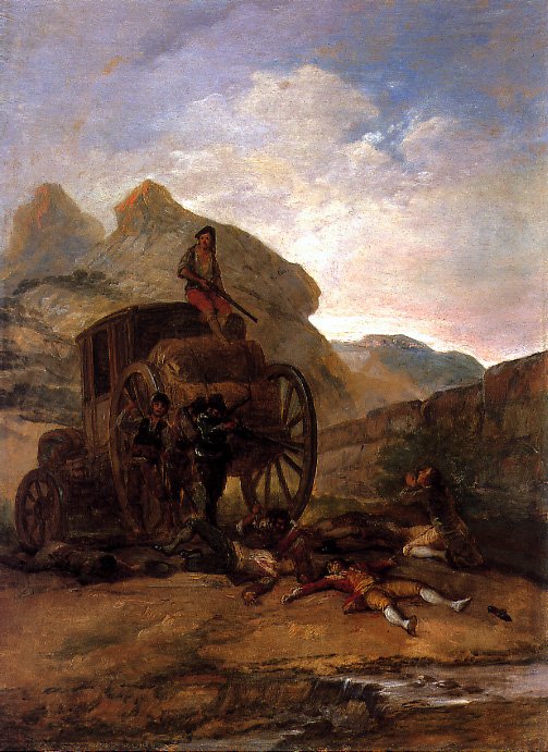 Røverangreb af Francisco de Goya
