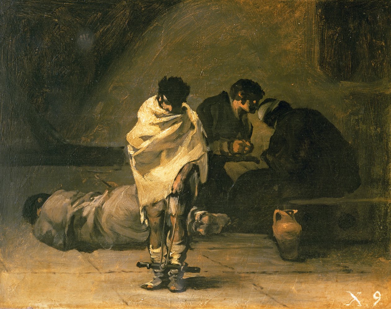 Tilståelse i fængslet af Francisco de Goya