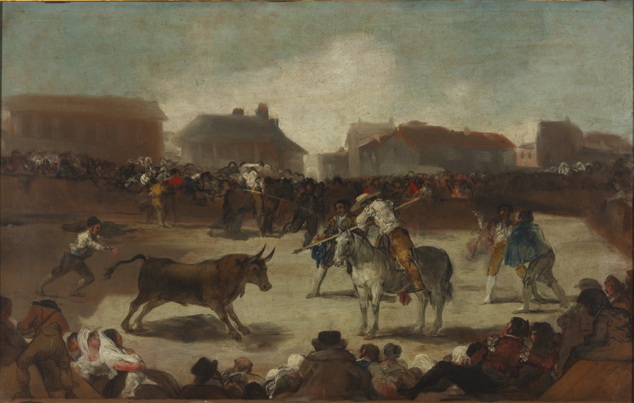 Tyrefægtning i en landsby af Francisco de Goya