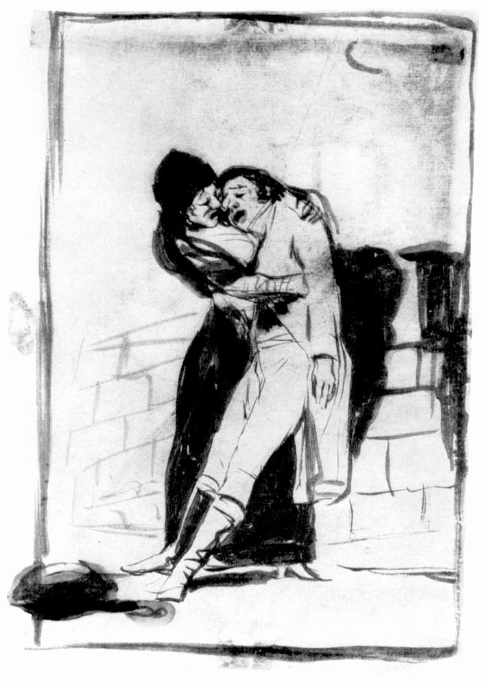 Forberedende tegning af Francisco de Goya