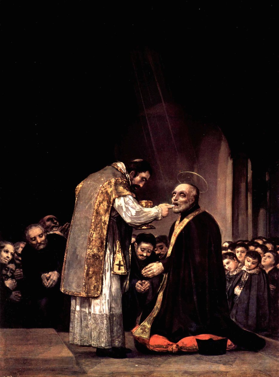 Den sidste kommunion af St. Joseph af Calasanza af Francisco de Goya