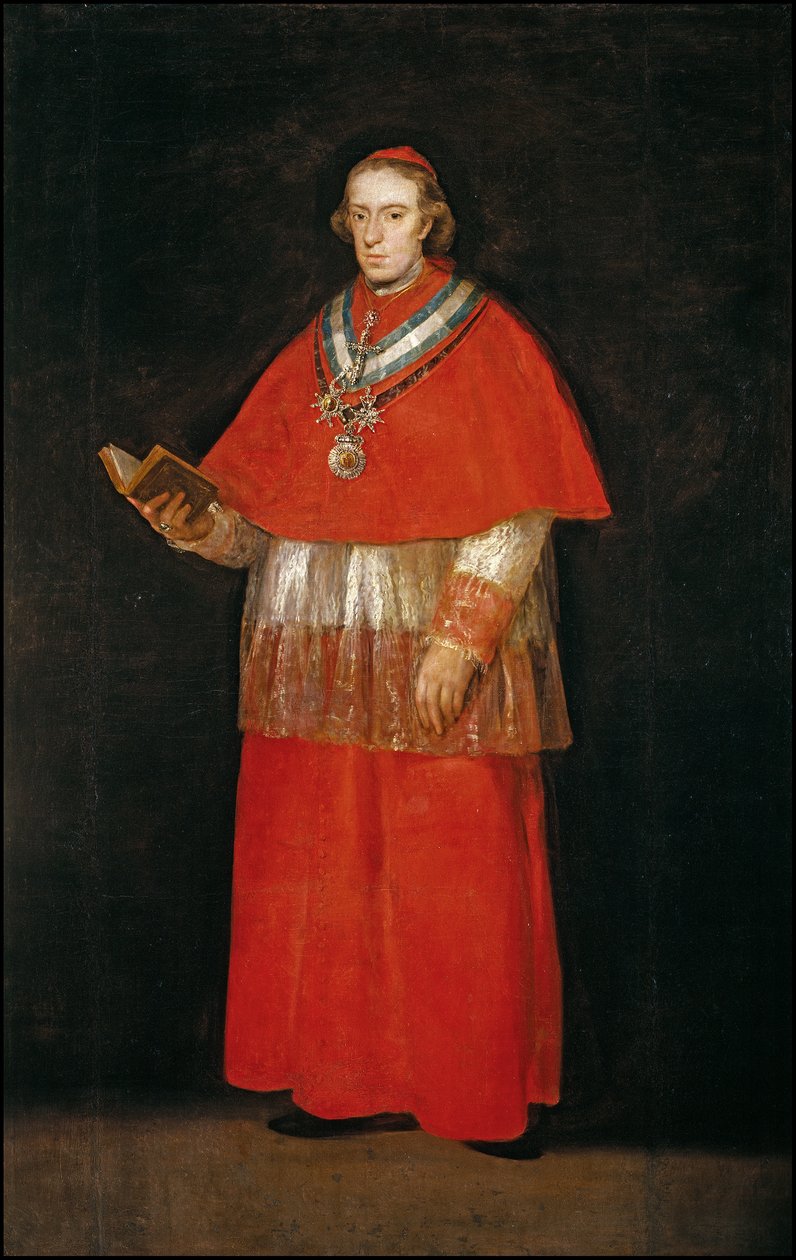 Kardinal Luis María de Borbón y Vallabriga af Francisco de Goya