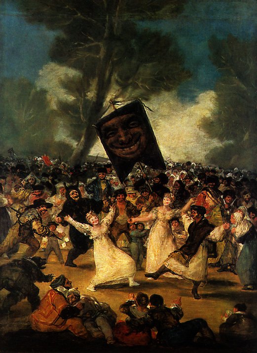 Begravelsen af ​​sardinen af Francisco de Goya