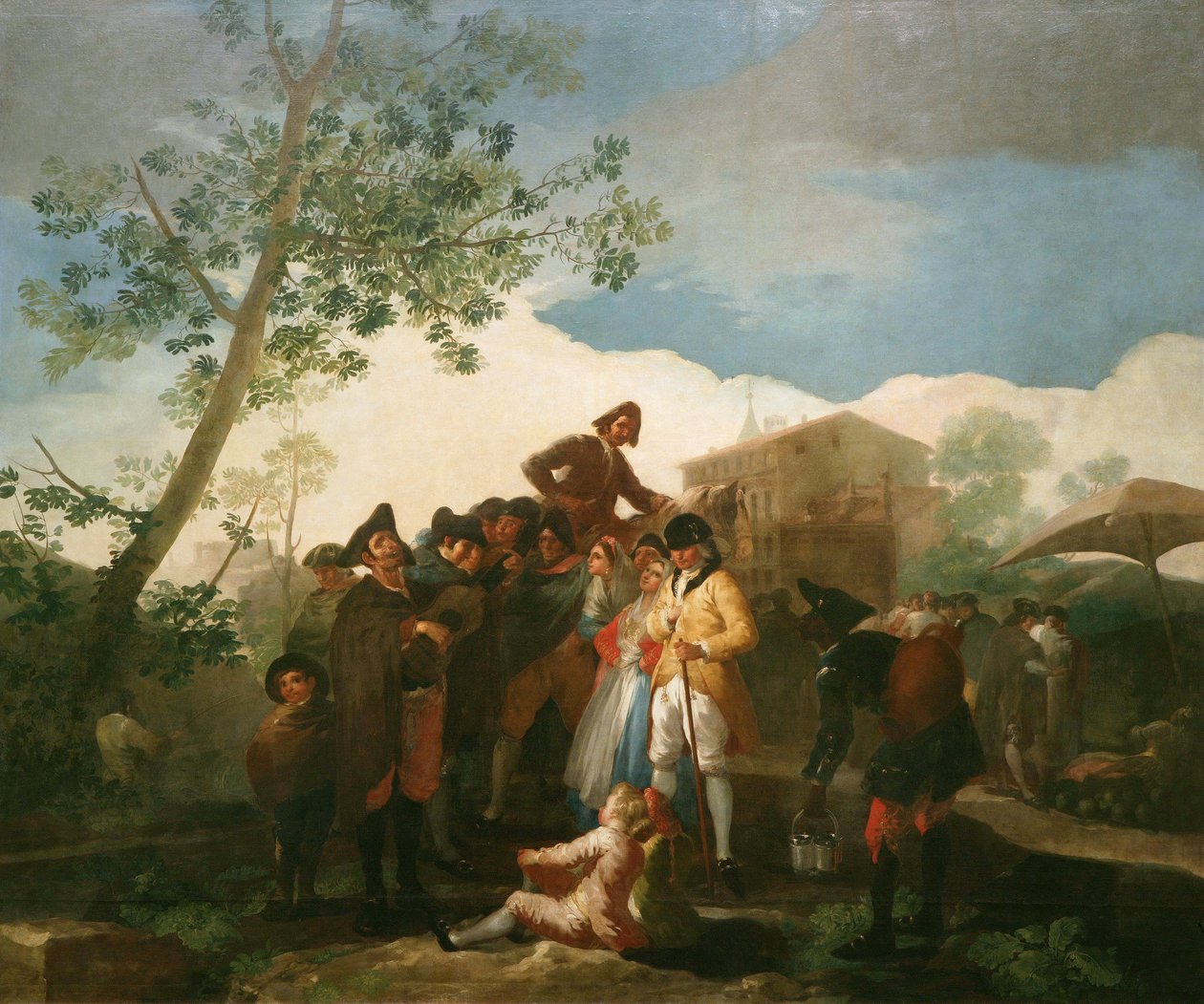 Den blinde guitarist af Francisco de Goya