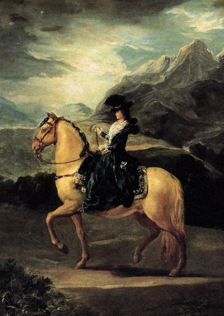 Rytterportræt af María Teresa de Vallabriga af Francisco de Goya