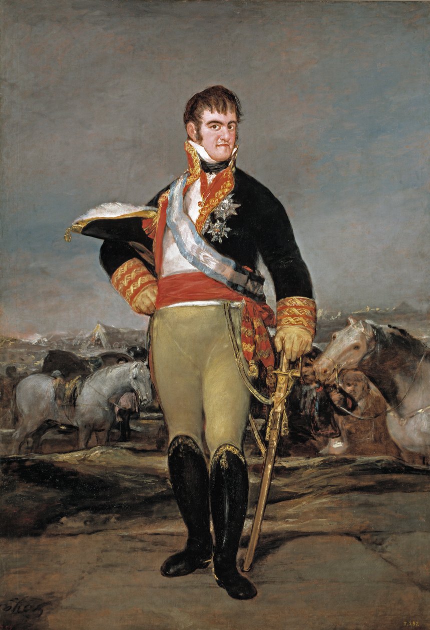 Ferdinand VII på lejren af Francisco de Goya