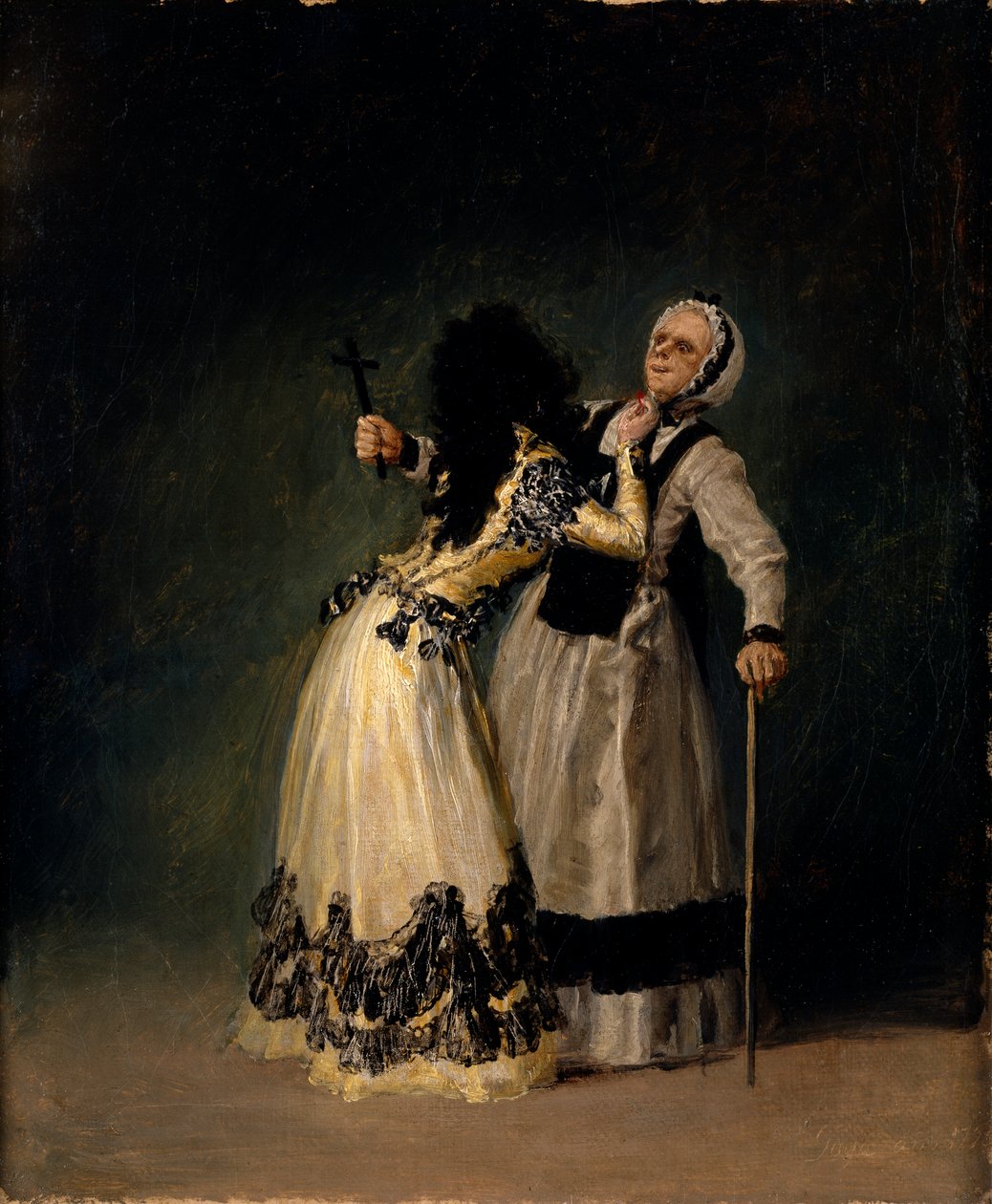 Hertuginden af ​​Alba og de salige af Francisco de Goya