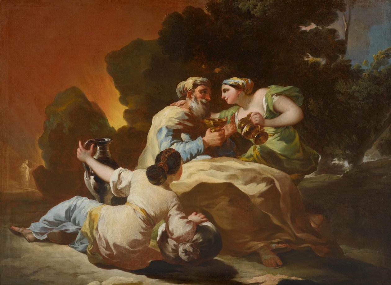 Lot og hans døtre af Francisco de Goya