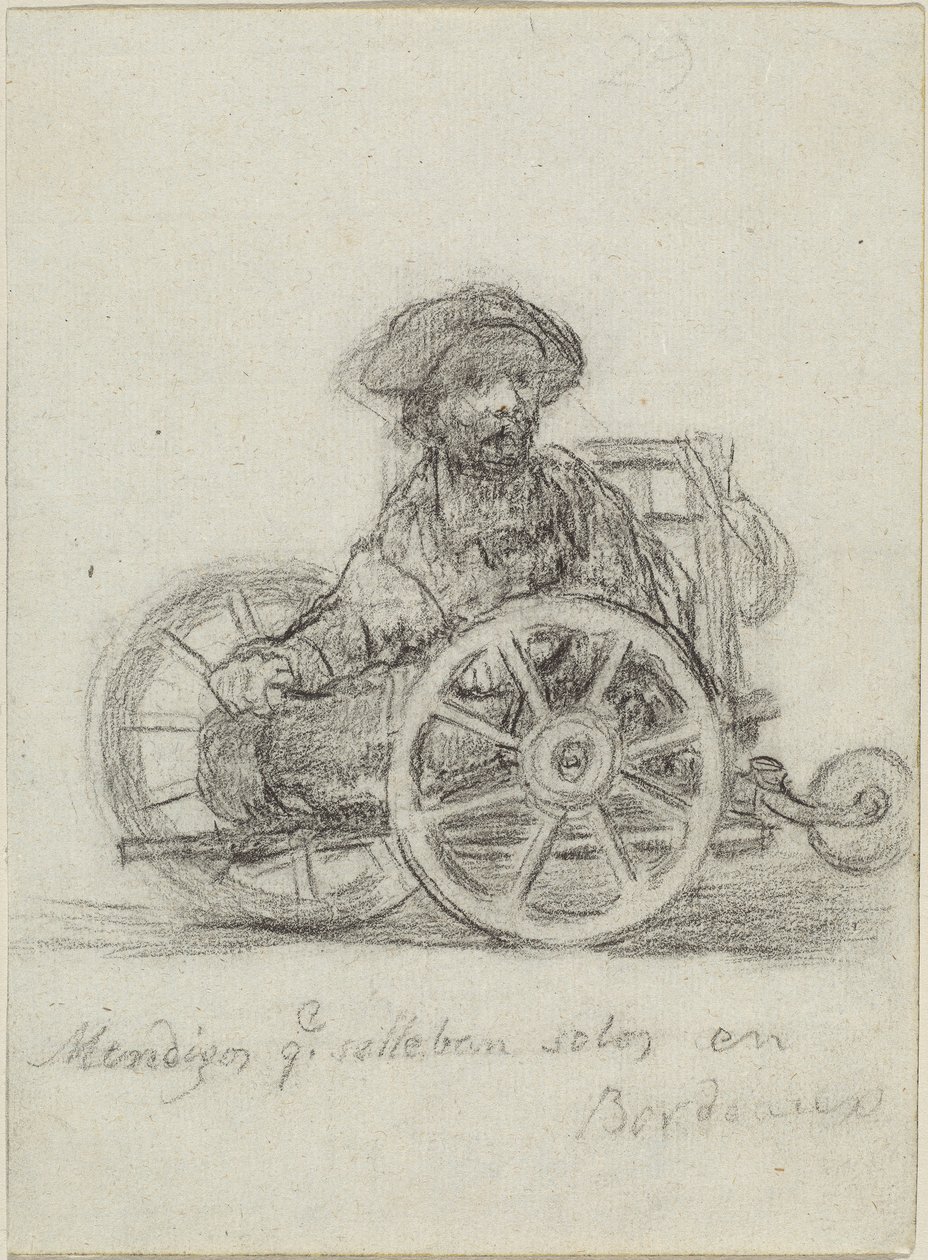 Mendigos que se llevan solos en Bordeaux (tiggere, der kommer på egen hånd i Bordeaux) af Francisco de Goya