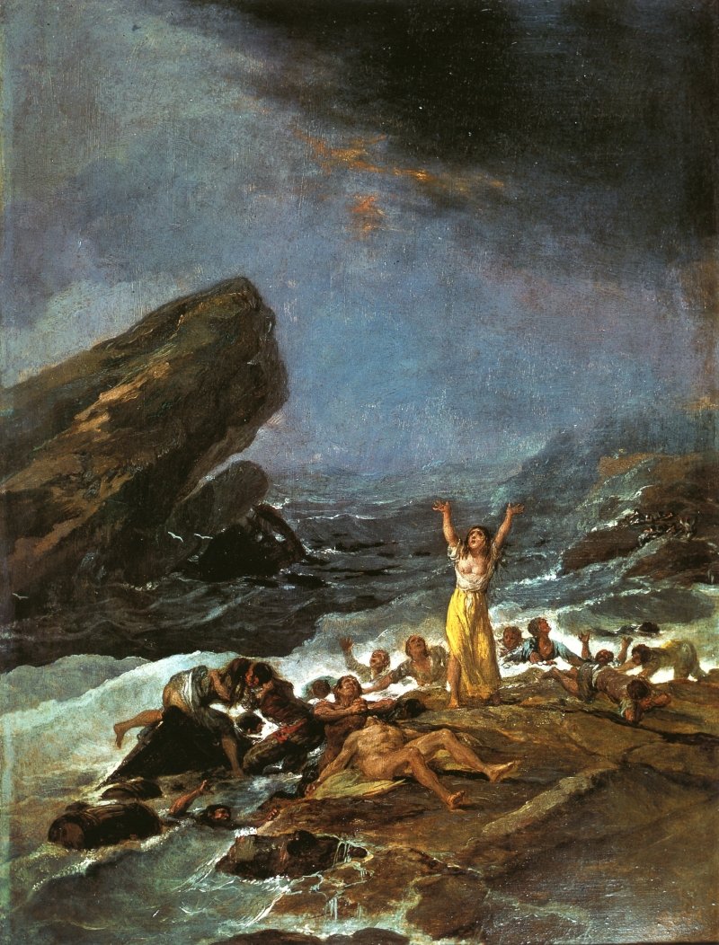 Skibsvrag af Francisco de Goya