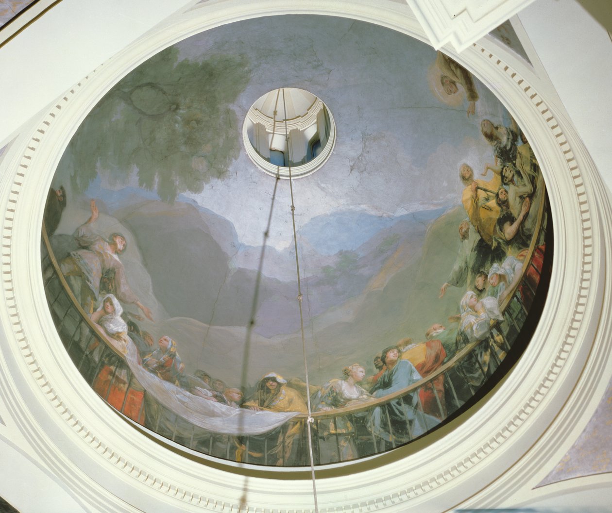 Oversigt over kuplen med Sankt Antonius, 1798 af Francisco de Goya
