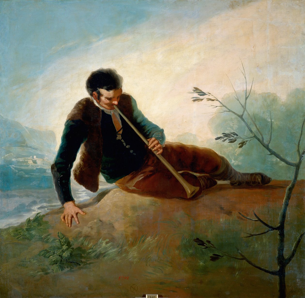 Hyrde spiller dulzaina af Francisco de Goya
