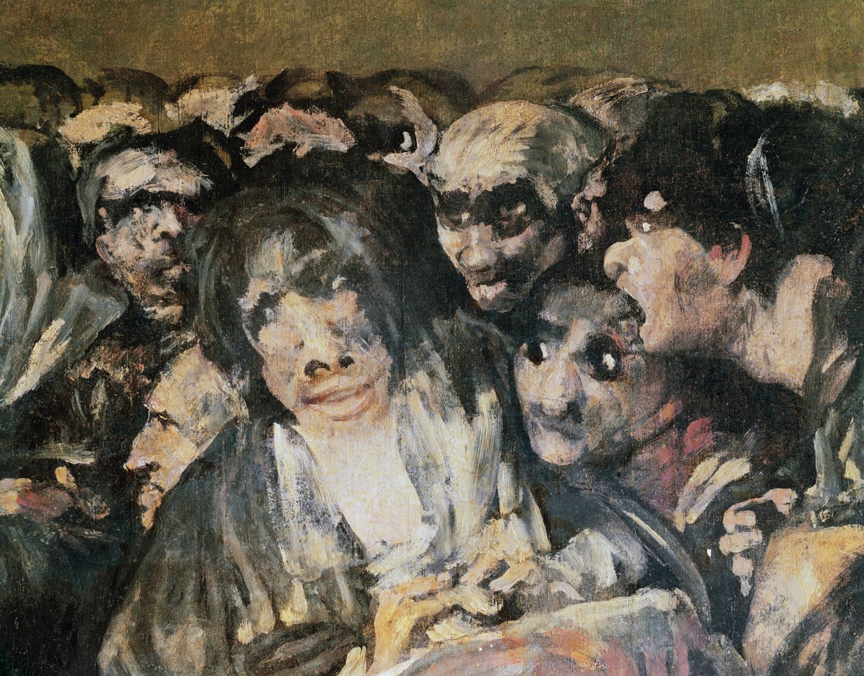 Pilgrimsrejse til San Isidro, 1821 (detalje af 38639) af Francisco de Goya