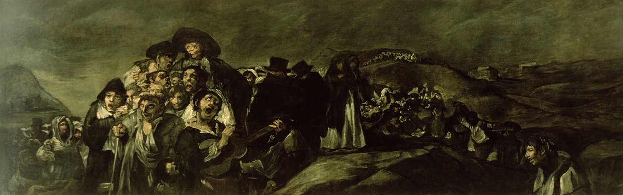 Pilgrimsrejse til San Isidros springvand, ca. 18213 af Francisco de Goya