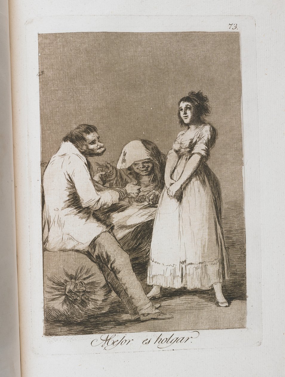 Tallerken fra Los Caprichos, 1797-1798 af Francisco de Goya