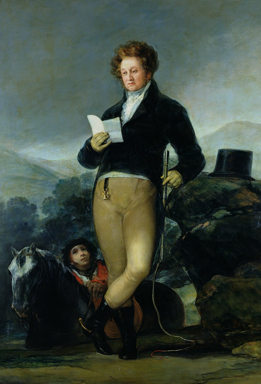 Portræt af Don Francisco de Borja Tellez Giron (1786-1851) ca. 1816 af Francisco de Goya